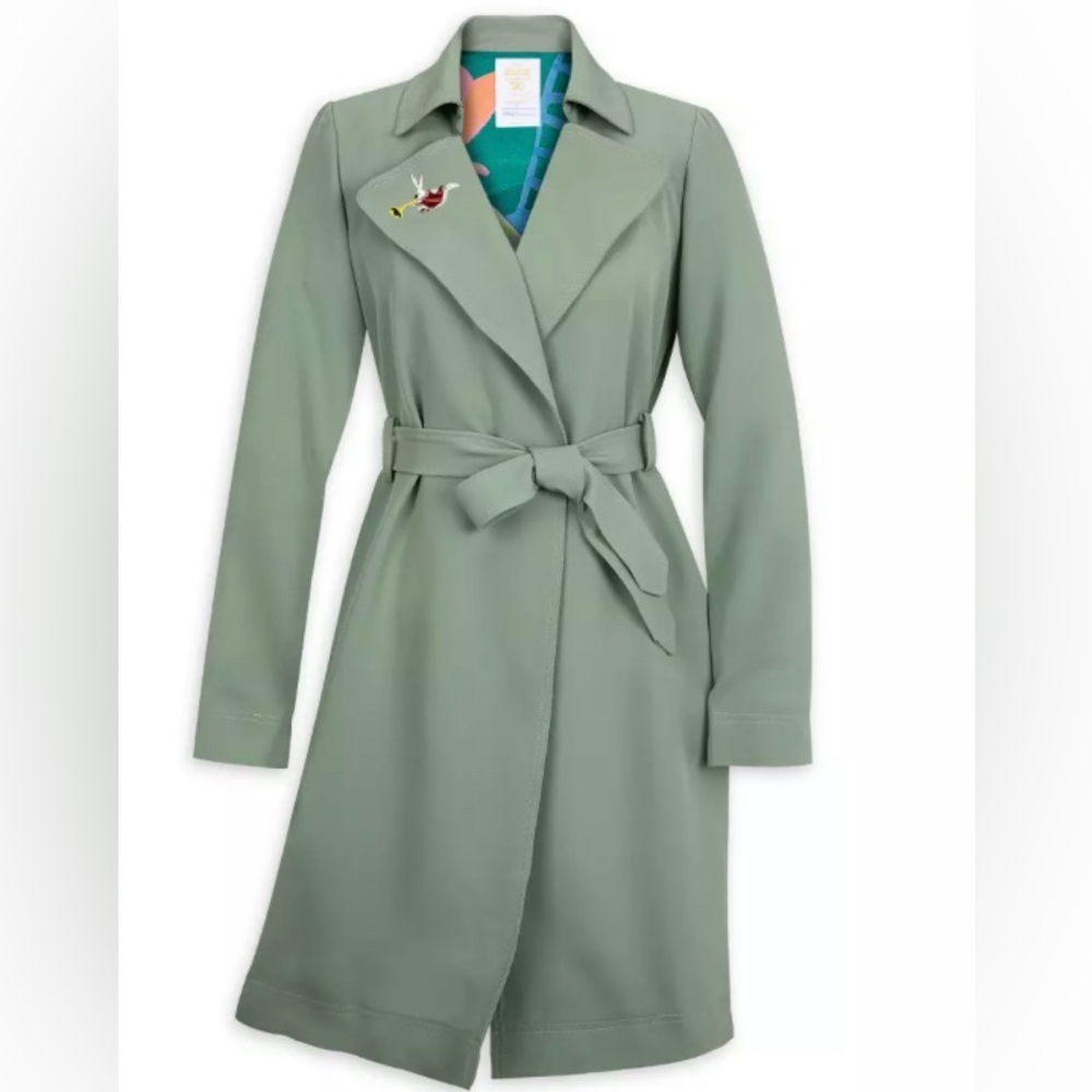 NWT Alice in Wonderland Mary Blair Trench Coat Disney Her Universe